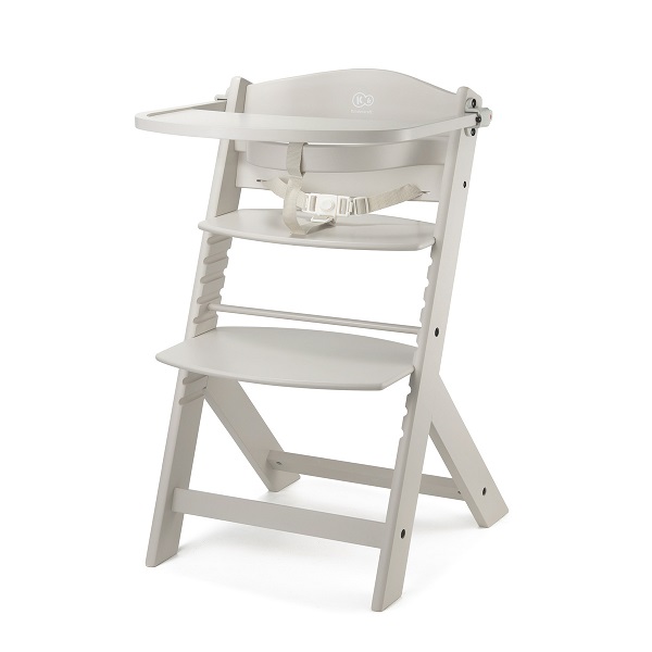 Medinė maitinimo kėdutė Kinderkraft Enock 2in1 (Beige)